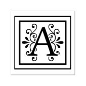 Tampon Auto-encreur Lettre A Monogramme (Design)