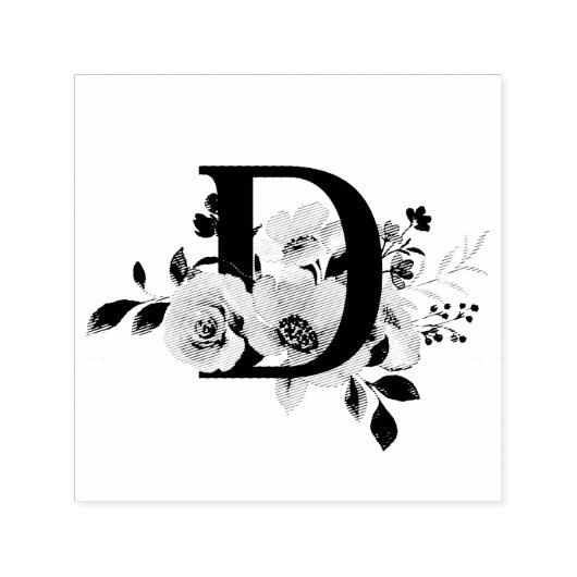 Tampon Auto-encreur Lettre D (Design)