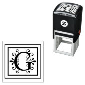 Tampon Auto-encreur Lettre G monogramme (En situation)
