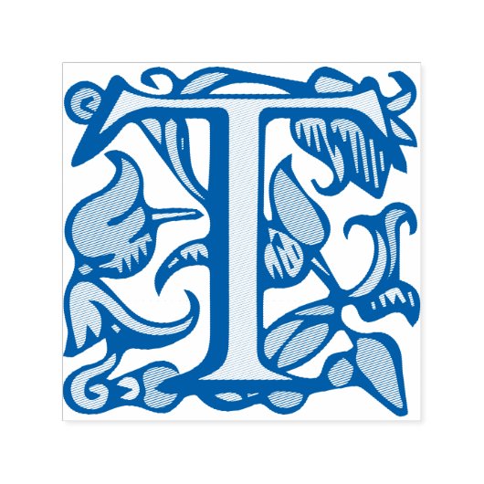 Tampon Auto-encreur Lettre manuscrite médiévale T (Design)