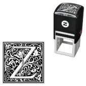 TAMPON AUTO-ENCREUR  LETTRE MONOGRAPHIQUE ALLOUAIRE Z (En situation)