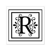 Tampon Auto-encreur Lettre R monogramme (Design)