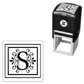 Tampon Auto-encreur Lettre S Monogramme (En situation)
