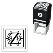 Tampon Auto-encreur Lettre Z Monogramme (En situation)