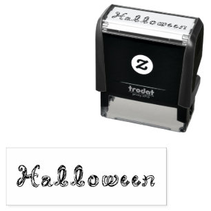 Tampon Auto-encreur Lettres de police de tissu d'Halloween