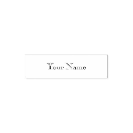 Tampon Auto-encreur Lettres de style classique Mon nom (Design)