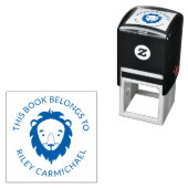 Tampon Auto-encreur Lion Ce Livre Appartient À - Nom (En situation)