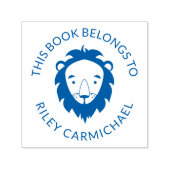 Tampon Auto-encreur Lion Ce Livre Appartient À - Nom (Design)