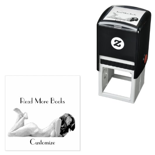 Tampon Auto-encreur Lire plus Livres Thunder_Cove (En situation)