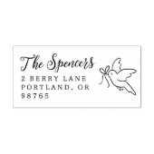 Tampon Auto-encreur Little Bird Family Name & Return Address (Design)