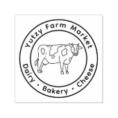 Tampon Auto-encreur Little Holstein Cow Farm Market (Design)