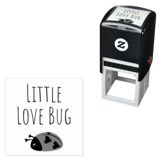 Tampon Auto-encreur Little Love Bug (En situation)