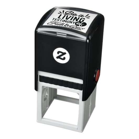 Tampon Auto-encreur Living Testimony Bible Quote Christian Motivation (Produit)