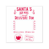 Tampon Auto-encreur Livraison personnalisée Père Noël le jour (Design)