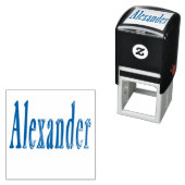 Tampon Auto-encreur Logo Alexander Name, (En situation)