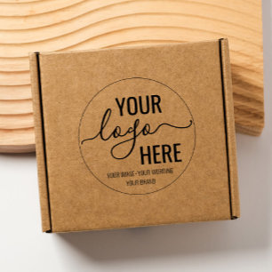 Tampon Auto-encreur Logo d'arrondi de typographie d'entreprise personn