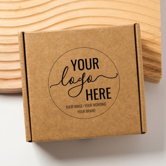 Tampon Auto-encreur Logo d'arrondi de typographie d'entreprise personn