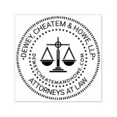Tampon Auto-encreur Logo de cabinet d'avocat, Échelles de Justice Nom (Design)