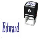 Tampon Auto-encreur Logo de Edward Name, (En situation)