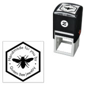 Tampon Auto-encreur logo de l'abeille hexagone (En situation)