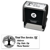 Tampon Auto-encreur Logo de l'entreprise (En situation)