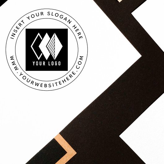 Tampon Auto-encreur Logo de l'entreprise moderne Round Promotion Busin