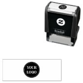 Tampon Auto-encreur Logo de marque noire | Entreprise (En situation)