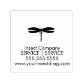 Tampon Auto-encreur Logo de société de nuisance de libellule d'insecte (Design)