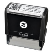 Tampon Auto-encreur Logo de votre entreprise ou adresse de code QR (Produit)