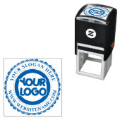 Tampon Auto-encreur Logo d'entreprise personnalisé (En situation)