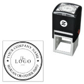 Tampon Auto-encreur Logo d'entreprise personnalisé (En situation)