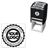 Tampon Auto-encreur Logo d'entreprise personnalisé (En situation)