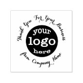 Tampon Auto-encreur Logo d'entreprise personnalisé Merci élégant (Design)