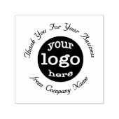 Tampon Auto-encreur Logo d'entreprise personnalisé Merci élégant (Design)