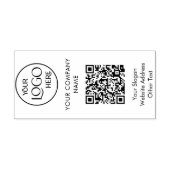 Tampon Auto-encreur Logo d'entreprise QR Code Entreprise Promotionnels (Design)