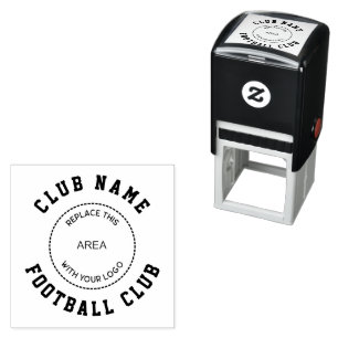 Tampon Auto-encreur Logo et nom du club de football simple
