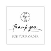 Tampon Auto-encreur Logo manuscrit du Merci client moderne (Design)