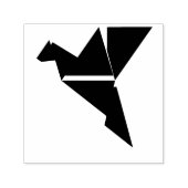 Tampon Auto-encreur logo-origami-oiseau-volant-bleu (Design)