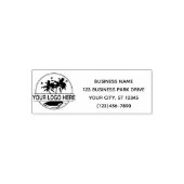 Tampon Auto-encreur Logo personnalisé Adresse de retour d'entreprise (Design)