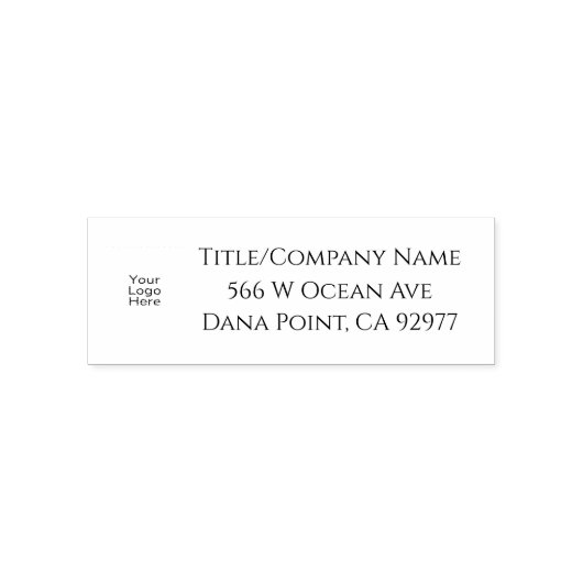 Tampon Auto-encreur Logo Personnalisé Auto-Intendance Timbre en caoutc (Design)