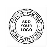 Tampon Auto-encreur Logo personnalisé entreprise entreprise frontière  (Design)