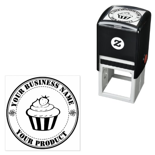 Tampon Auto-encreur Logo personnalisé fait maison Personnalisé Grand (En situation)