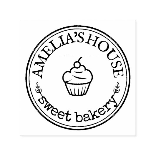 Tampon Auto-encreur Logo Personnalisé sur mesure Rustique (Design)