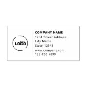 Tampon Auto-encreur Logo professionnel | Adresse de retour | (Design)