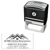 Tampon Auto-encreur Logo Promotionnel immobilier moderne (En situation)