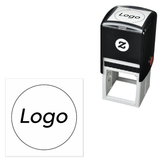Tampon Auto-encreur Logo simple pour petites entreprises personnalisé (En situation)