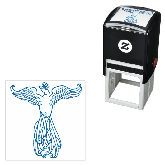 Tampon Auto-encreur L'oiseau bleu (En situation)