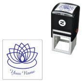 Tampon Auto-encreur Lotus Flower (En situation)