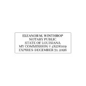 Tampon Auto-encreur ‏Louisiana Notary Public  (Design)