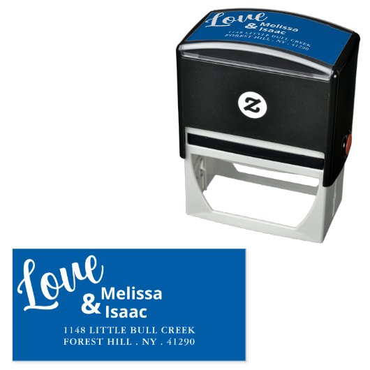 Tampon Auto-encreur Love Design (En situation)